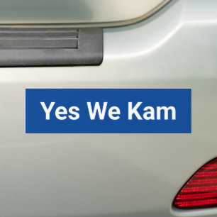 Adesivo Para Carro Sim, nós Kam, partido democrático minimalista, azu