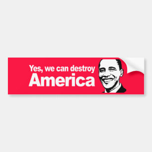 Adesivo Para Carro Sim nós podemos destruir América Bumpersticker