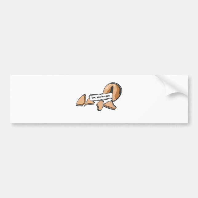 Adesivo Para Carro SIM, VOCÊ é BISCOITO de FORTUNA ALEGRE (Frente)