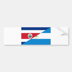 Adesivo Para Carro símbolo da meia-bandeira costa rica nicaragua