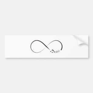 Adesivo Para Carro Símbolo de música da infinidade