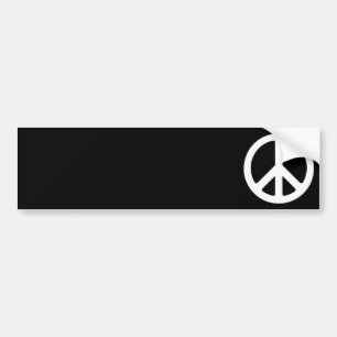 Adesivo Para Carro Símbolo de paz preto e branco