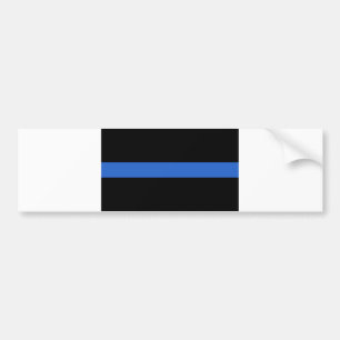 Adesivo Para Carro Símbolo de solidariedade policial de bandeira azu