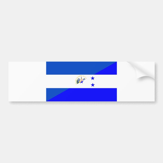 Adesivo Para Carro símbolo do país da bandeira de El Salvador (Frente)
