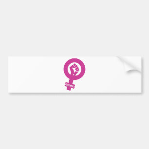 Adesivo Para Carro Símbolo Feminista dos Direitos do Gênero