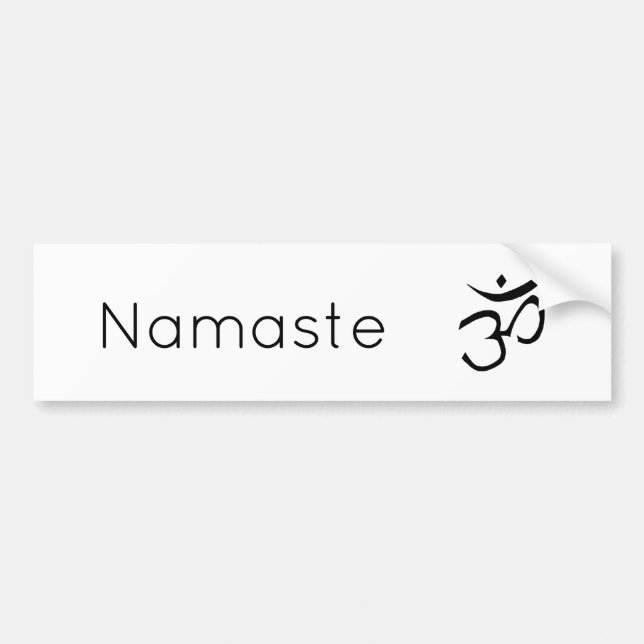Adesivo Para Carro Símbolo Namaste Om Inspiration Yoga (Frente)