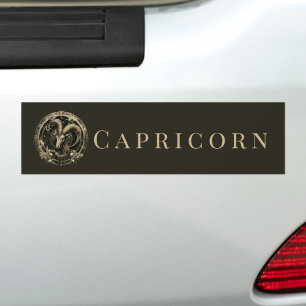 Adesivo Para Carro Símbolo Zodac Sea Goat Celestial Fantasy Capricórn