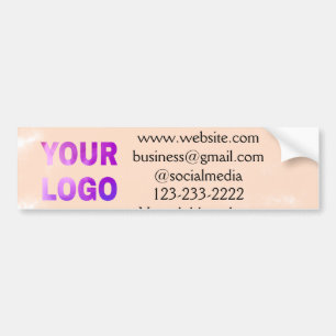 Adesivo Para Carro simples minimalista adicione seu logotipo/design a