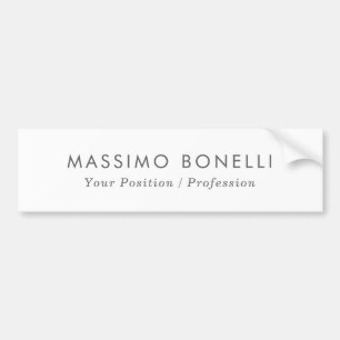 Adesivo Para Carro Simples Minimalista Elegante Moderno Branco