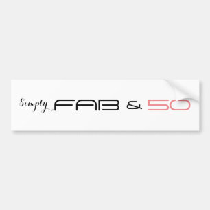 Adesivo Para Carro Simplesmente FABULOSO & 50 - autocolante no vidro