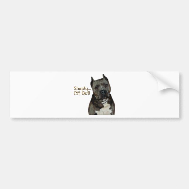 Adesivo Para Carro Simplesmente PitBull (Frente)