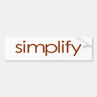 Adesivo Para Carro Simplifique