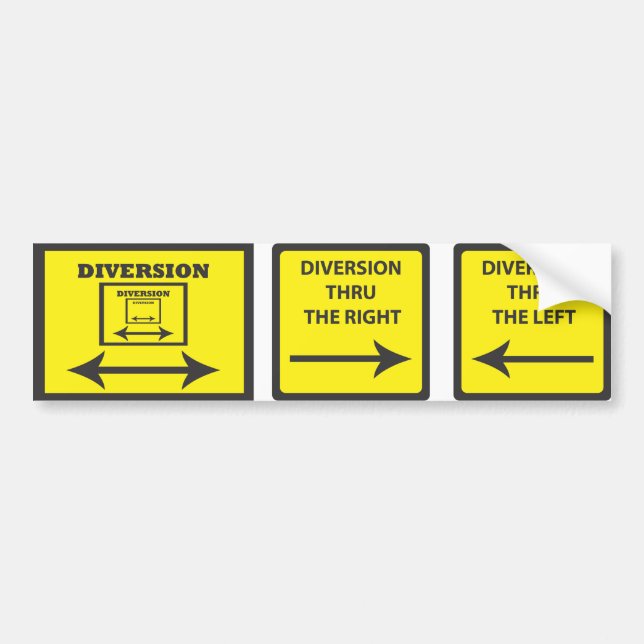 ADESIVO PARA CARRO SINAIS DE DIVERSÃO (Frente)