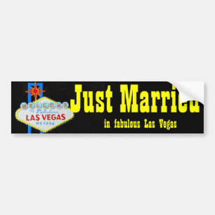 Adesivo Para Carro Sinal de boas-vindas de Las Vegas do recem casados