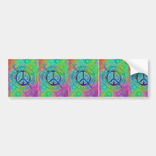 Adesivo Para Carro Sinal de paz de Psychadelic