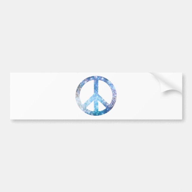 Adesivo Para Carro Sinal de paz estrelado (Frente)