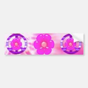 Adesivo Para Carro Sinal de paz roxo bonito