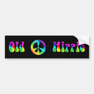 Adesivo Para Carro Sinal de paz velho do Hippie do arco-íris do KRW