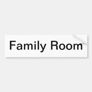 Adesivo Para Carro Sinal de Sala da Família/