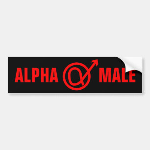 Adesivo Para Carro Sinal do homem alfa