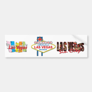 Adesivo Para Carro Sinal retro de Las Vegas