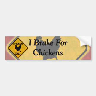 Adesivo Para Carro Sinal Rustic Chicken Crossing