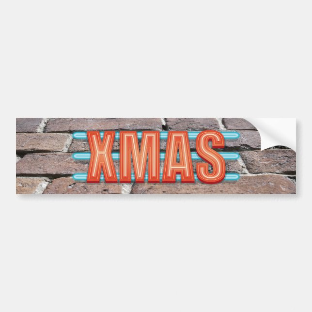 Adesivo Para Carro Sinal XMAS (Frente)