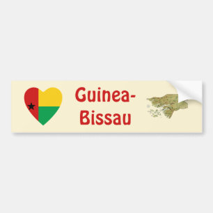 Adesivo Para Carro Sinalizador cardíaco guineense + Palheta para-choq