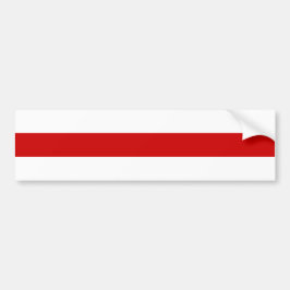 Adesivo Para Carro Sinalizador da Bielorrússia (Vermelho e Branco)