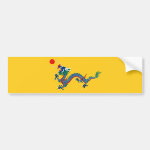 Adesivo Para Carro Sinalizador da dinastia Qing na China (Dragão Chin