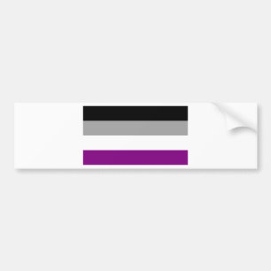 Adesivo Para Carro Sinalizador de Orgulho Asexual