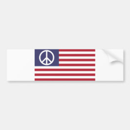 Adesivo Para Carro Sinalizador de Paz dos Estados Unidos