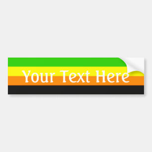 Adesivo Para Carro Sinalizador do Orgulho Aromântico de Queda