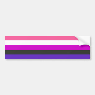 Adesivo Para Carro Sinalizador do Orgulho Genderfluido