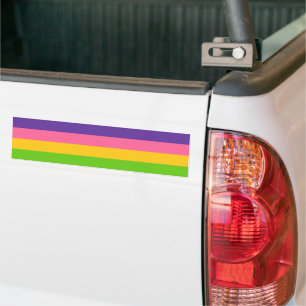 Adesivo Para Carro Sinalizador do Orgulho Sapphic