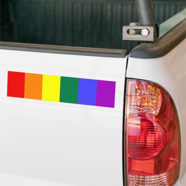 Adesivo Para Carro Sinalizador orgulho gay Arco-Íris (No caminhão)