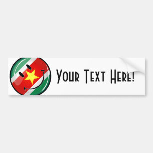 Adesivo Para Carro Sinalizador Suriname  Face Sorridente