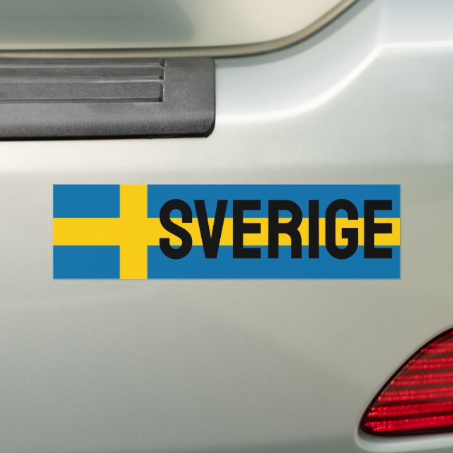 Adesivo Para Carro Sinalizador Sverige (No carro)