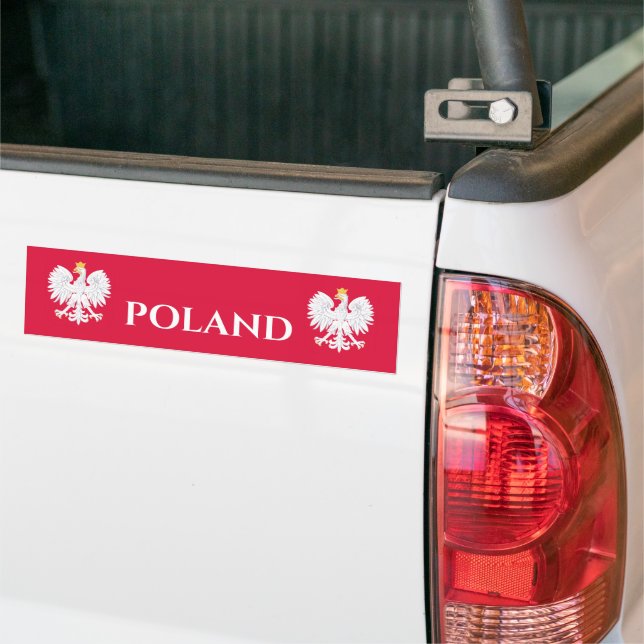 Adesivo Para Carro Sindicato da Polônia 🦅 Polski Polônia Crest (No caminhão)