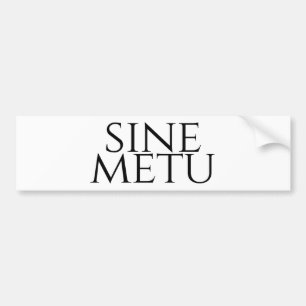 Adesivo Para Carro Sine Metu - Sem Medo