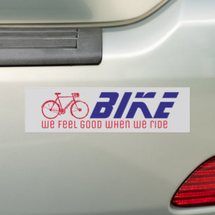 Adesivo Para Carro sinta bom quando nós montamos/bicicletas/biking