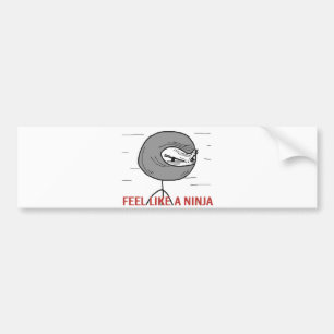 Adesivo Para Carro Sinta como um Ninja