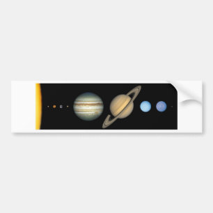Adesivo Para Carro Sistema solar à escala - Solar System scale