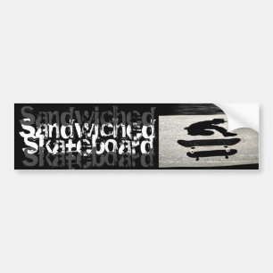 Adesivo Para Carro skate sanduíche