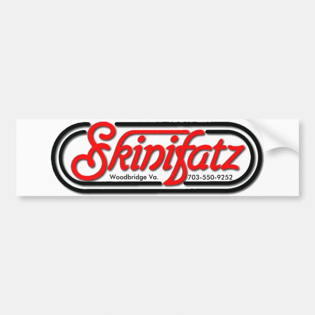 Adesivo Para Carro skinifatz, Woodbridge Va., 703-550-9252 (Frente)