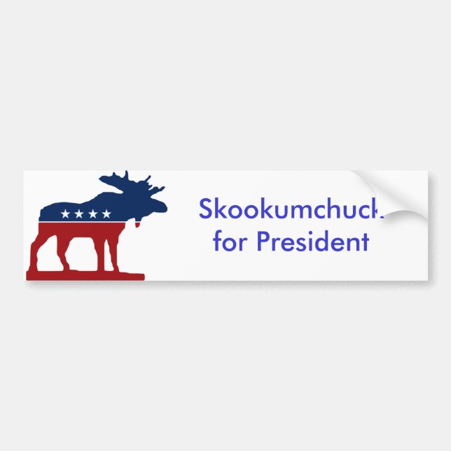 Adesivo Para Carro Skkokumchuck para o presidente (Frente)