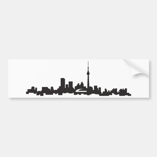 Adesivo Para Carro Skyline de Toronto (Frente)