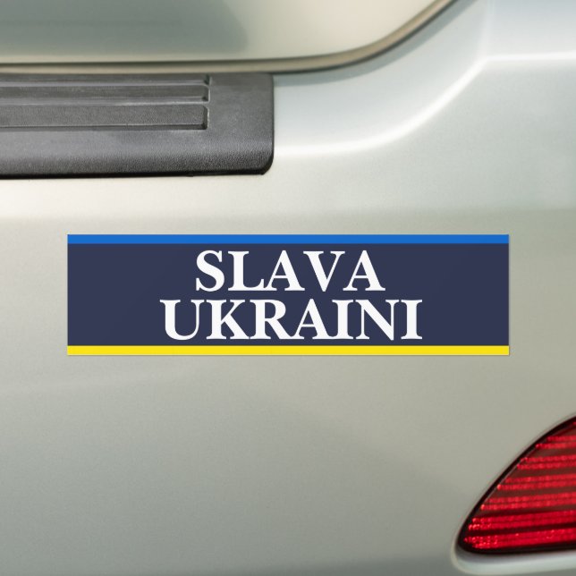 Adesivo Para Carro Slava Ucri (No carro)