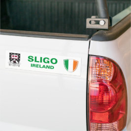 Adesivo Para Carro Sligo Ireland Crest e Irish Flag Bumper Sticker