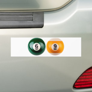 Adesivo Para Carro SlipperyJoe 69 bolas duro piscina bolas de mesa bi